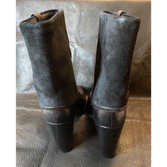 Michael Kors FULTON BOOTIES Suede/ Leather Ankle Boots Women Sz US 8.5-M Buckle - Picture 6 of 16